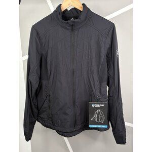 NWT Kuhl The One Jacket Women’s Large Quilted Light *Corp Logo* Raven Black